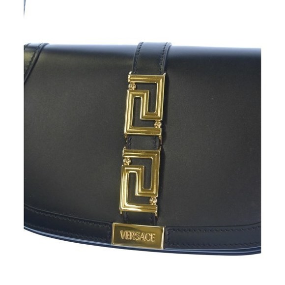 Versace Greca Goddess Shoulder Bag Handbags Black - Picture 7 of 13